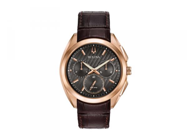 97A124 - Bulova Curv Chrono Grigio Marrone 45mm Quarzo