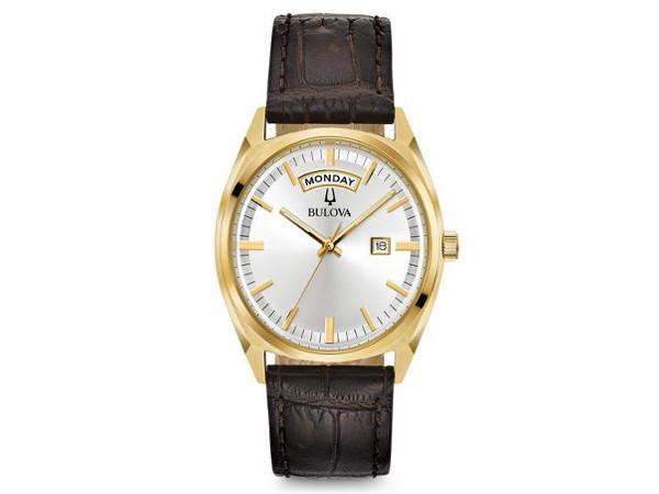 97C106 - Bulova Classic Quarzo Day Date Dorato