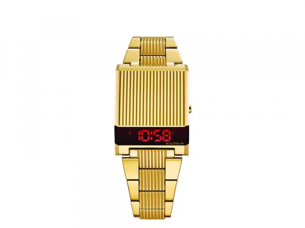 97C110 - Orologio Bulova Computron Oro Led Rosso 31,1x40,3m