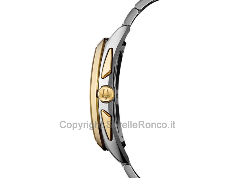 BULOVA CURV CHRONO BLU QUARZO ACCIAIO 45MM