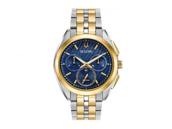 98A159 - Bulova Curv Chrono Blu Quarzo Acciaio 45mm