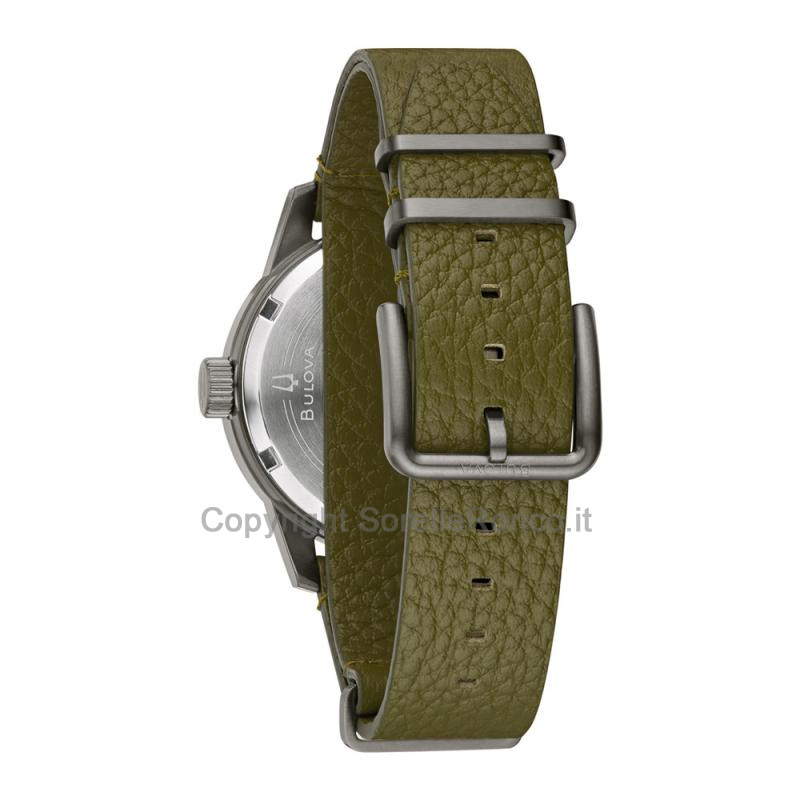 BULOVA MILITARY HACK WATCH NERO 38MM PELLE NATO