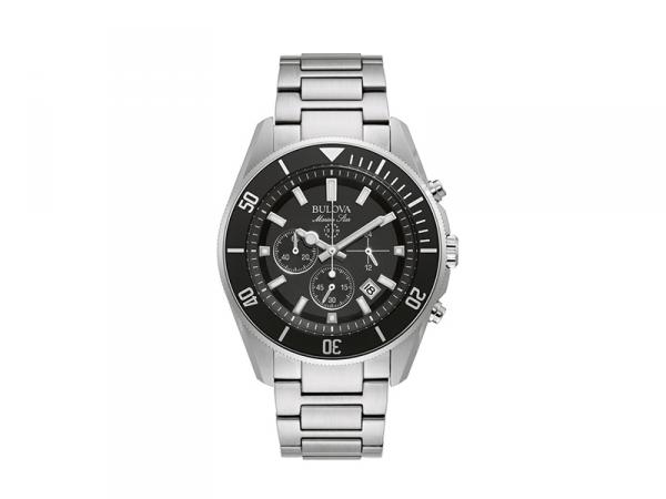 98B353 - Bulova Marine Star Nero 43mm Acciaio Quarzo