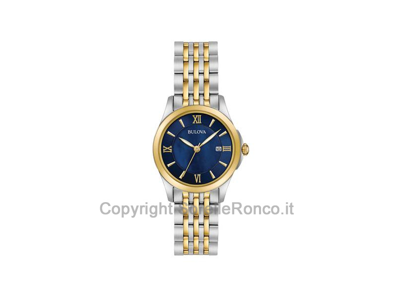 BULOVA QUARZO BLU 28MM IP ORO