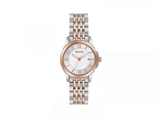 98M125 - Bulova Quarzo Madreperla 28mm IP Oro Rosa