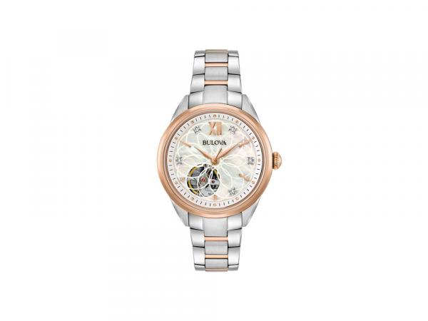 98P170 - Bulova Classic Diamond Rosa Auto 34mm