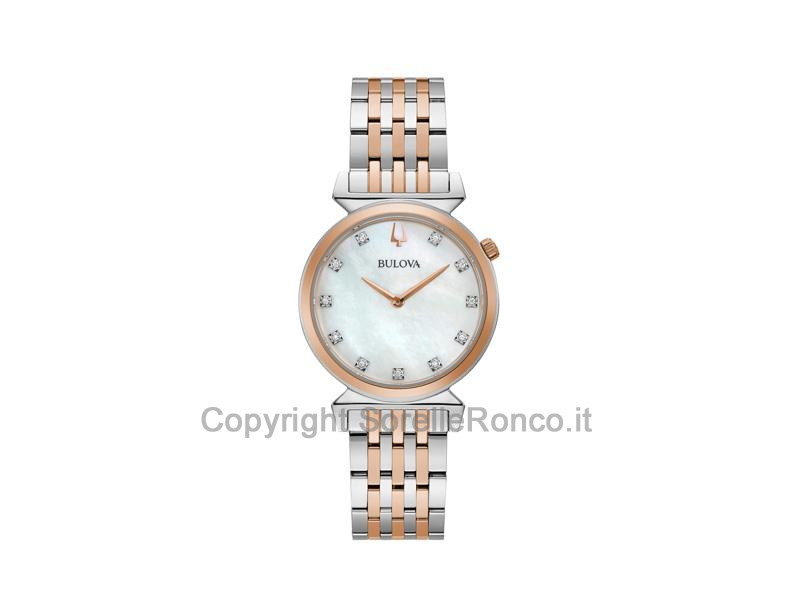BULOVA DONNA REGATTA MADREPERLA ORO ROSA 30MM