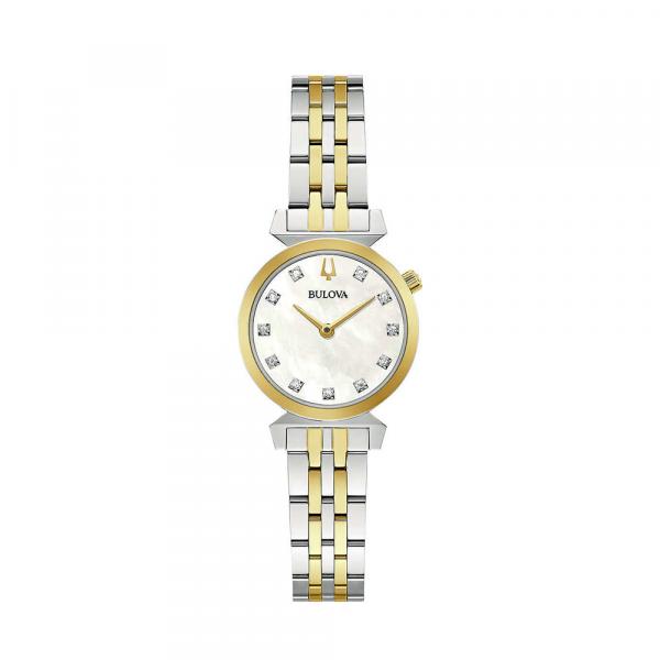 98P202 - Bulova Regatta Madreperla Diamanti 24mm Bicolor
