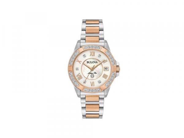 98R234 - Bulova Marine Star Madreperla 32mm Diamanti