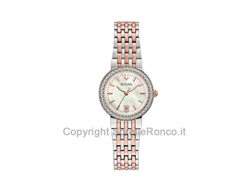 BULOVA DONNA CLASSIC MADREPERLA DIAMOND ROSE 26MM