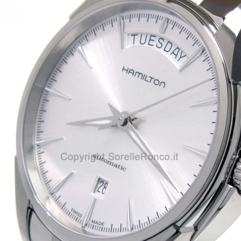 HAMILTON JAZZMASTER DAY DATE SILVER ACCIAIO 40MM