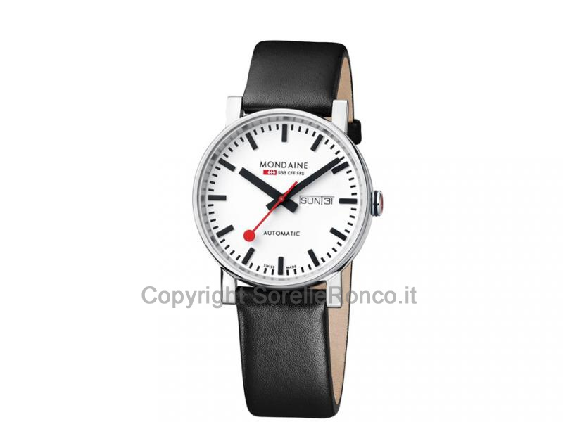 MONDAINE EVO AUTOMATICO DAYDATE BIANCO E NERO 40MM