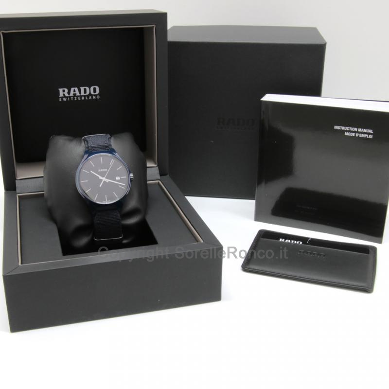 RADO TRUE BLU CERAMICA 38MM TESSILE QUARZO