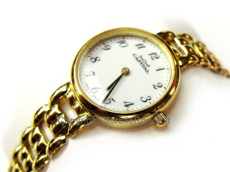 OROLOGIO IN ORO CAPITAL DA DONNA 25MM QUARZO