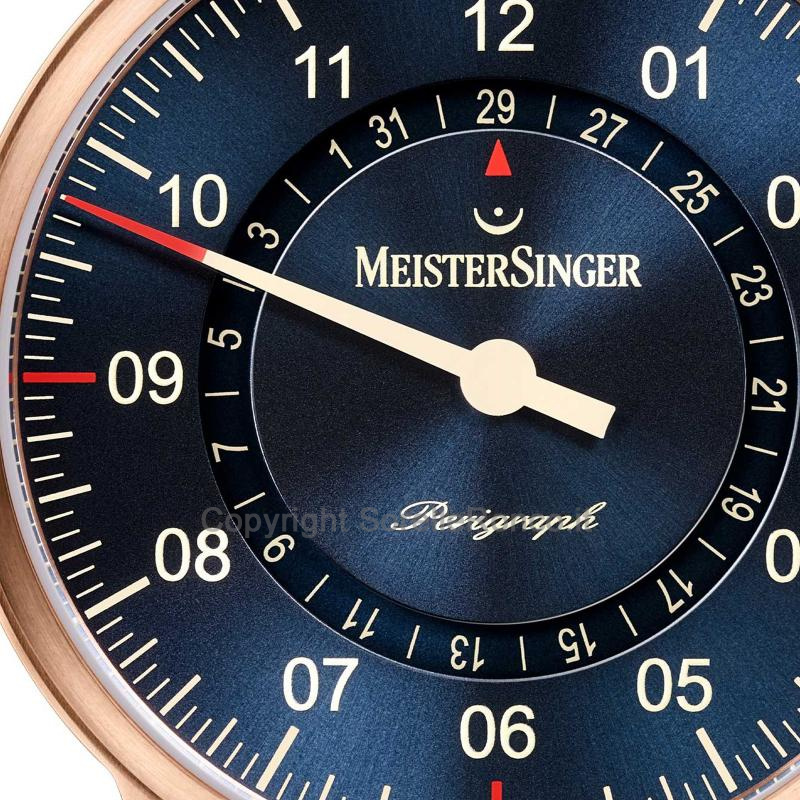 MEISTERSINGER CLASSIC PLUS PERIGRAPH BLU 43MM