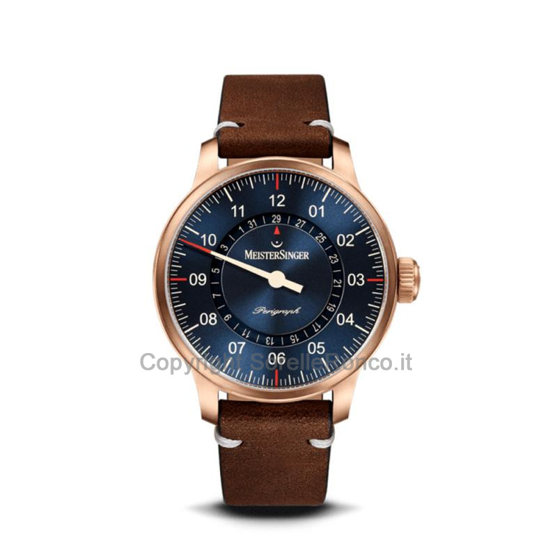 MEISTERSINGER CLASSIC PLUS PERIGRAPH BLU 43MM