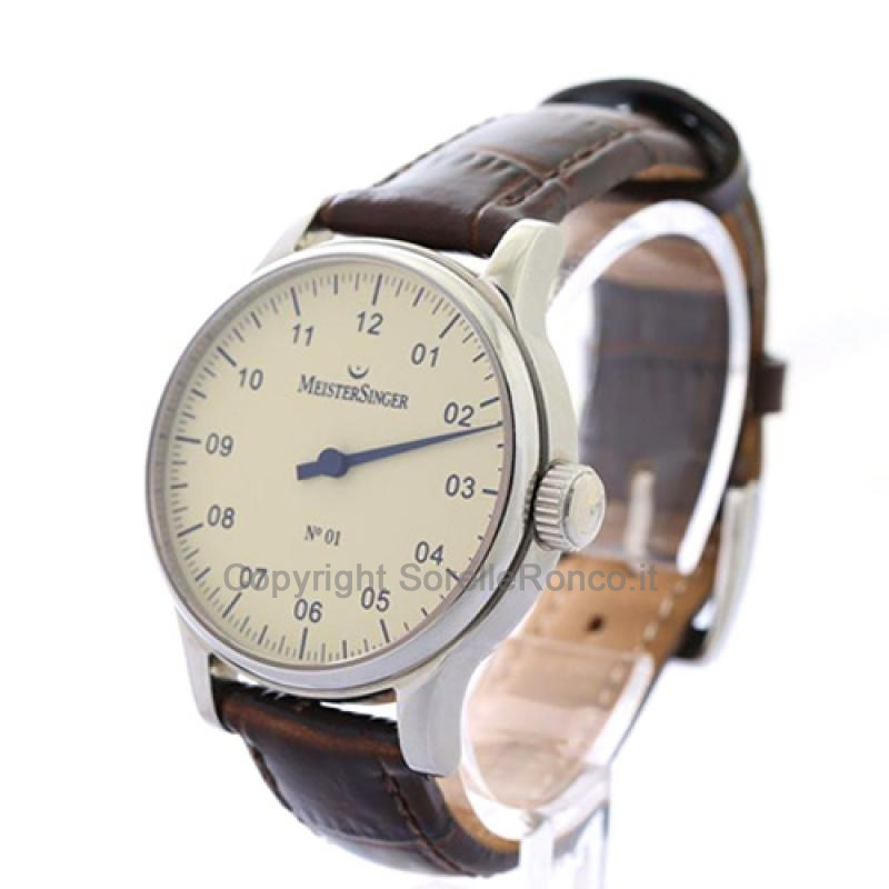 MEISTERSINGER CLASSIC N.1 AVORIO 43MM STAMPA COCCO