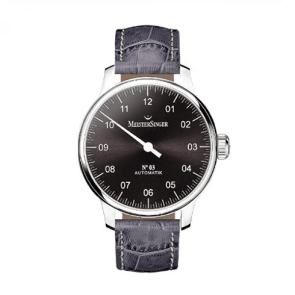 AM907 - Meistersinger Classic N.3 43mm Nero Automatico