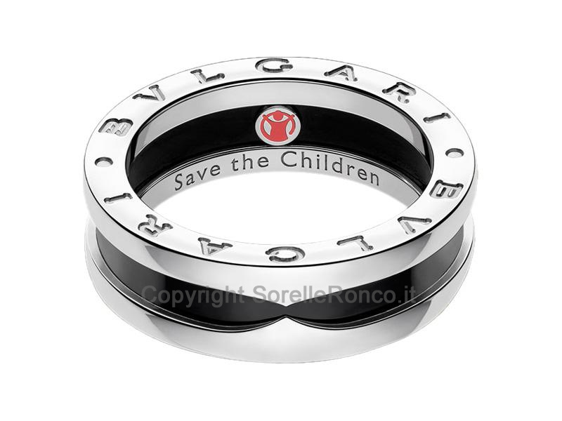 ANELLO BULGARI SAVE THE CHILDREN ARGENTO
