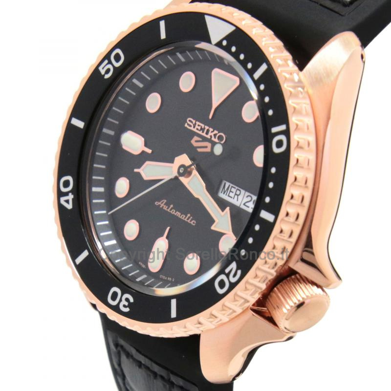 SEIKO 5 SPORTS NERO 42,5MM PLACCATO ORO