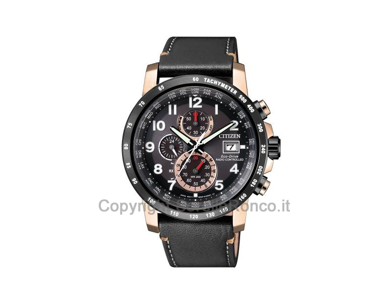 CITIZEN SPORT 43MM PLACCATO ORO/PELLE