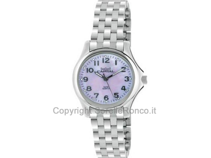 OROLOGIO CAPITAL ACCIAIO MOP ARABI