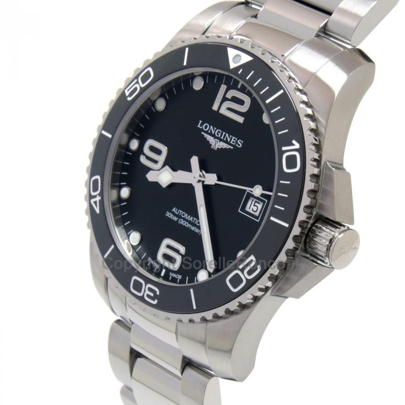 LONGINES HYDROCONQUEST NERO 41MM GHIERA CERAMICA