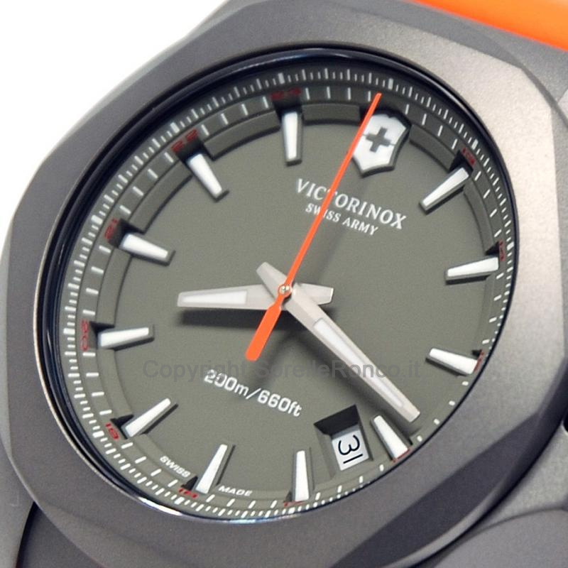 VICTORINOX I.N.O.X. TITANIUM ARANCIONE 43MM GOMMA
