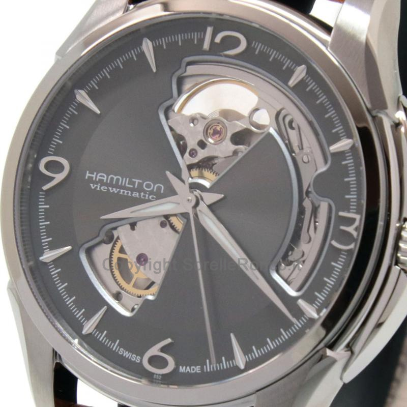 HAMILTON JAZZMASTER OPEN HEART MARRONE 40MM