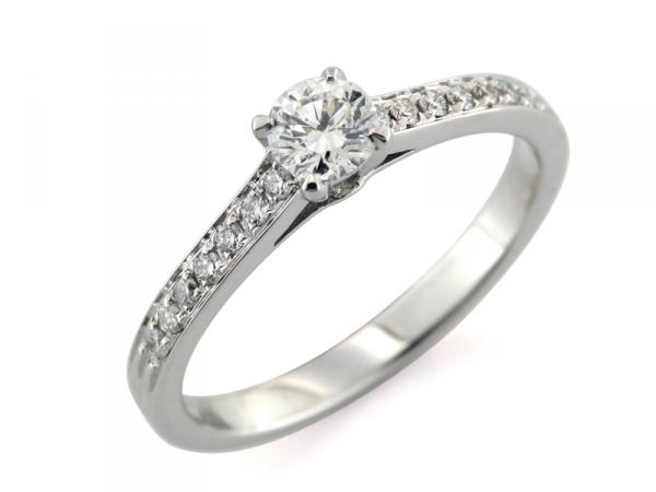 CF00706 - Anello Solitario con Diamante ct. 0.30