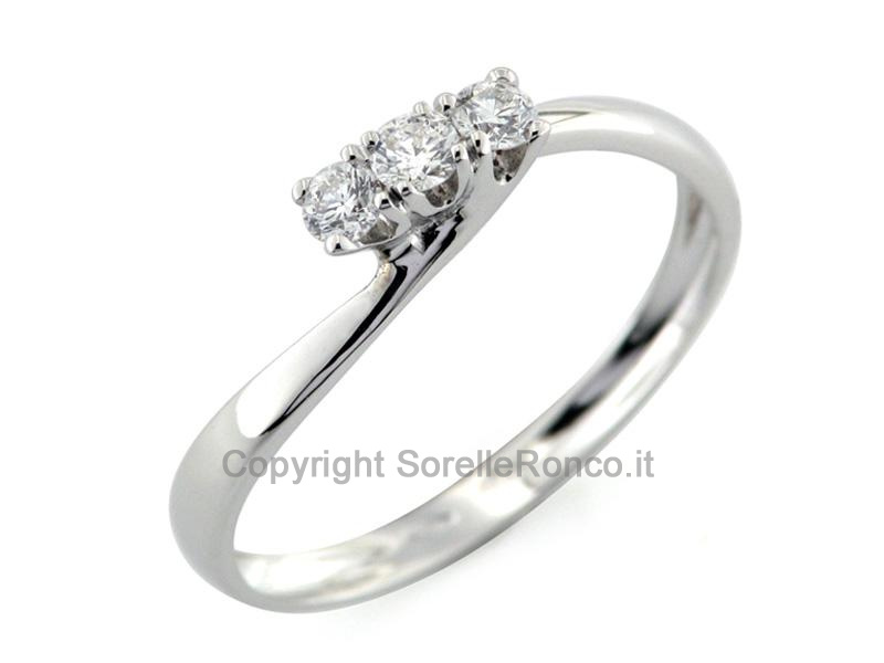 TRILOGY ANELLO CON DIAMANTI CT. 0.29