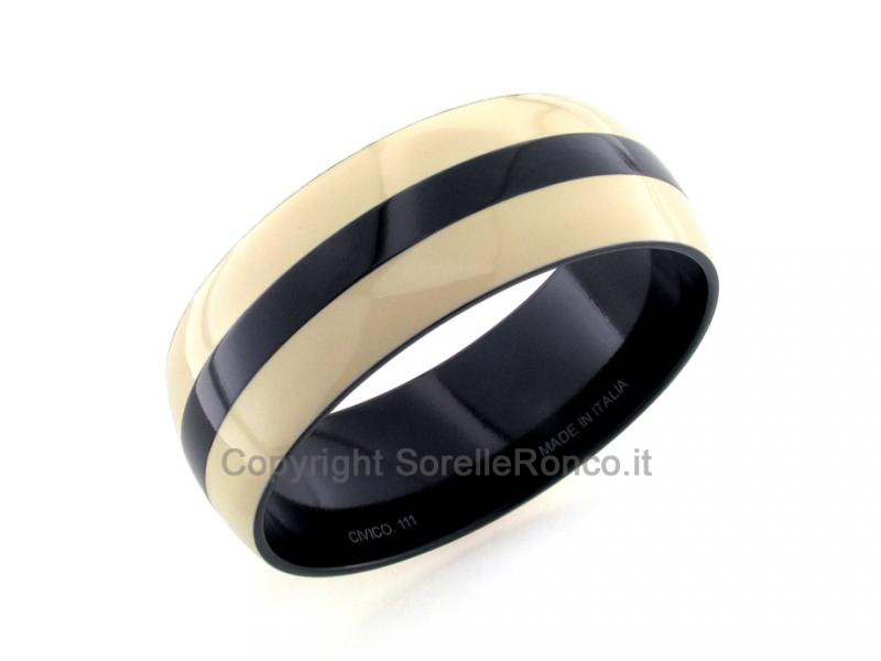 BRACCIALE SCHIAVA IN CORINDONE E SMALTO