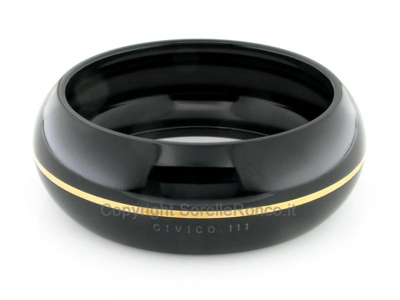 BRACCIALE SCHIAVA BIG IN CORINDONE E ORO