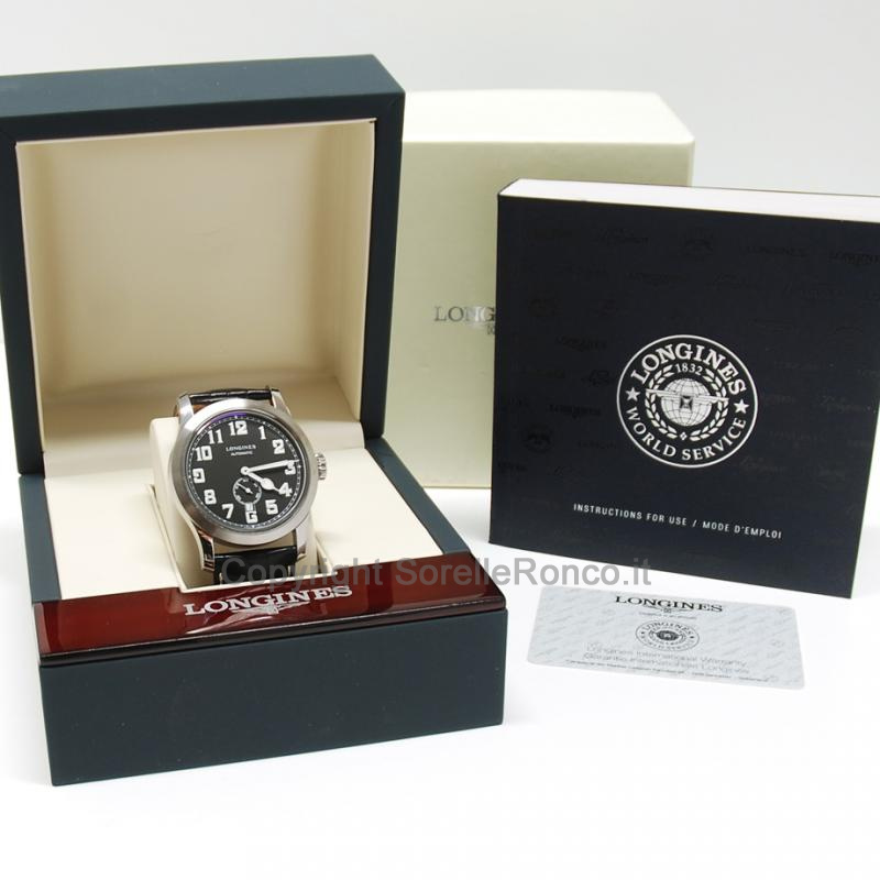 LONGINES HERITAGE MILITARY 44MM NERO AUTOMATICO