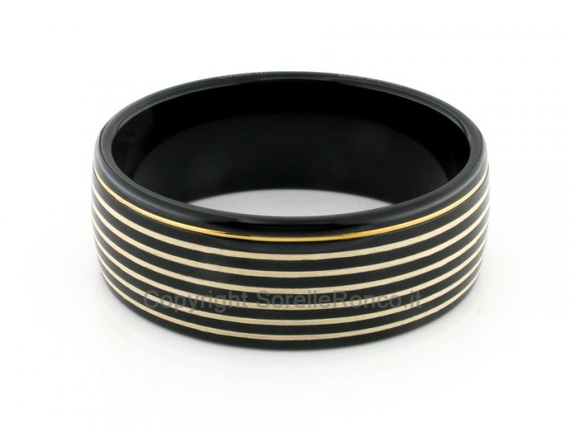 BRACCIALE SCHIAVA ORO SMALTO E CORINDONE