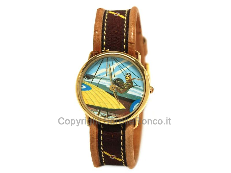 OROLOGIO BREIL CHRONO TRAMA PILOTA PELLE E TESSUTO