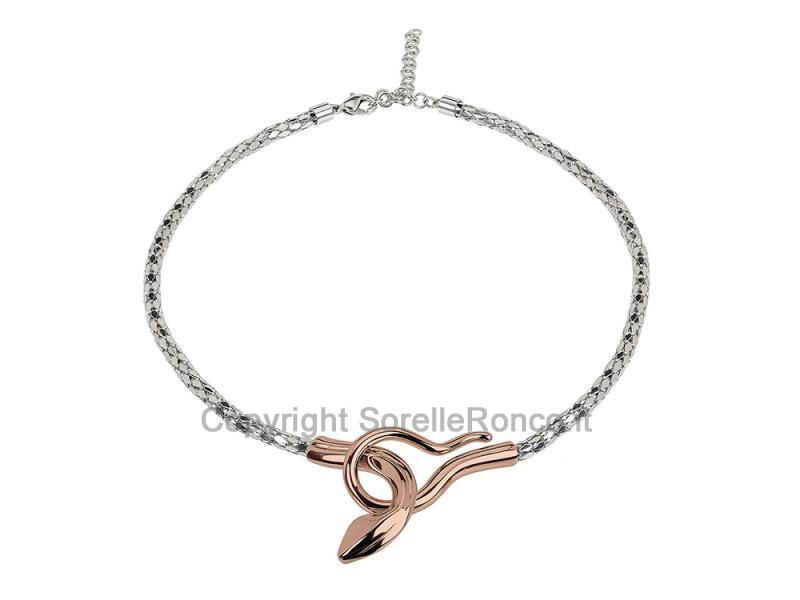 COLLANA BREIL SNAKE IP ORO ROSA 39-45CM