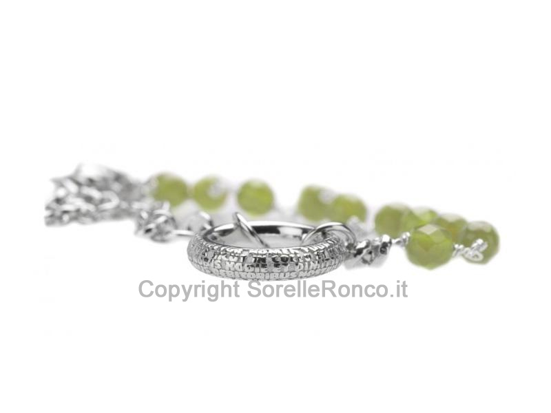 BRACCIALE ROSARIO TUUM COR CON PERIDOTO