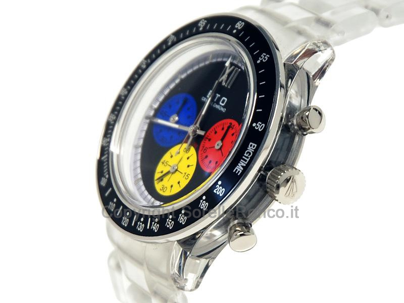 BIG TIME CRYSTAL CHRONO 40MM MULTICOLOR TRASPARENT