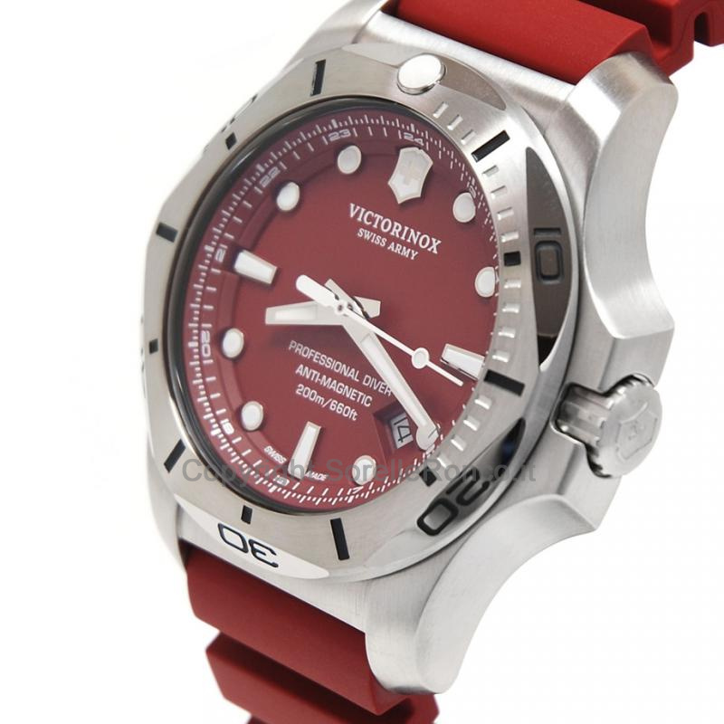 VICTORINOX I.N.O.X. ROSSO GOMMA DIVER 45MM