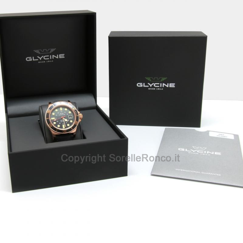 GLYCINE COMBAT SUB GRIGIO-VERDE 42MM TESSUTO