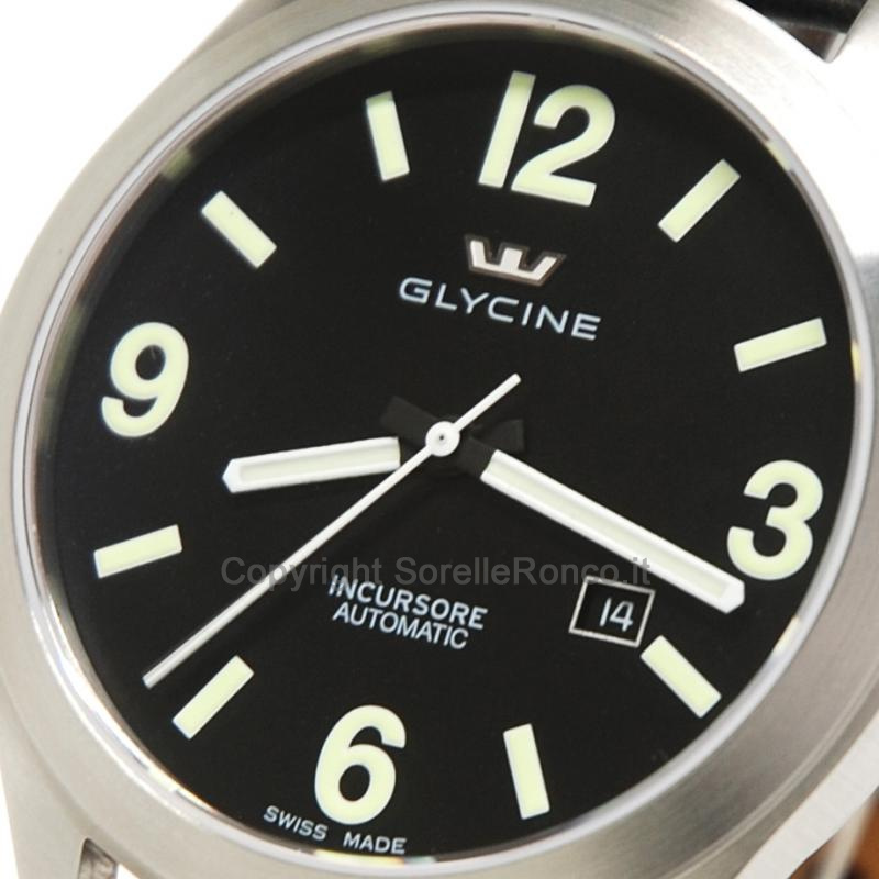 GLYCINE INCURSORE III 44MM NERO