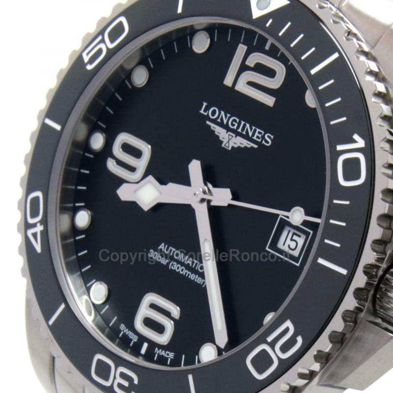 LONGINES HYDROCONQUEST NERO 41MM GHIERA CERAMICA