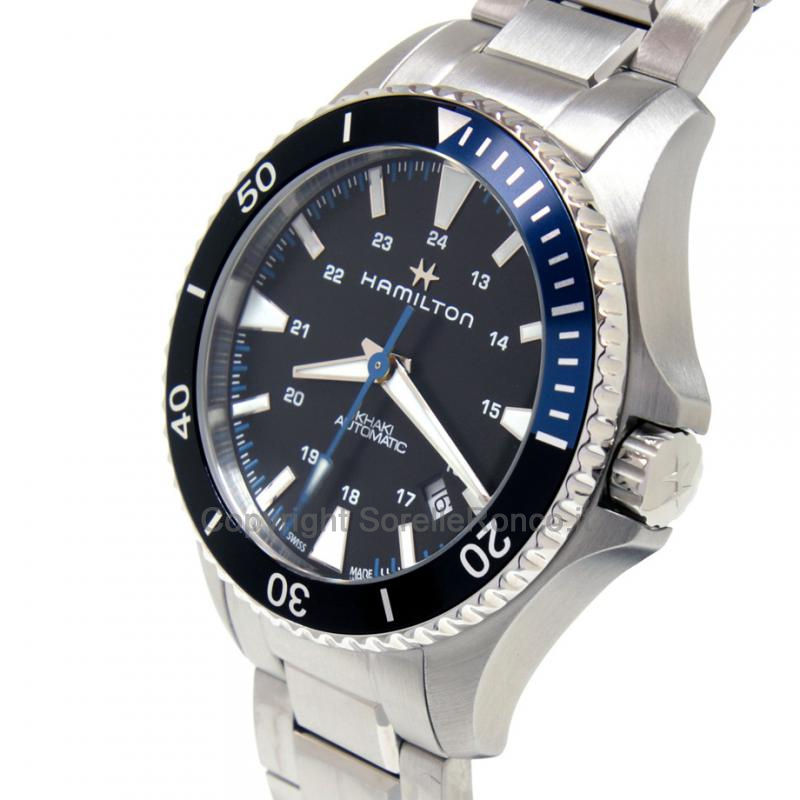 HAMILTON KHAKI SCUBA BLU E NERO ACCIAIO 40MM