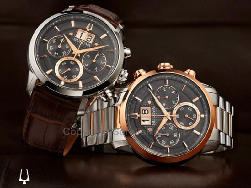 BULOVA BIG DATE SUTTON CHRONO 44MM NERO