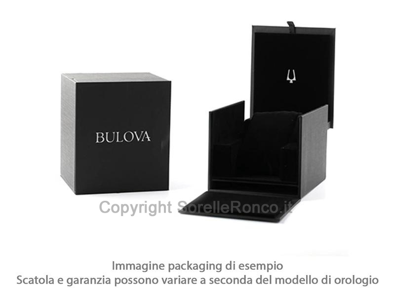 BULOVA DRESS DUET BIANCO 37MM ORO ROSA