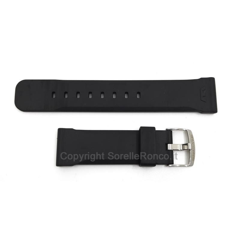 CINTURINO GLYCINE NERO OPACO GOMMA 24MM