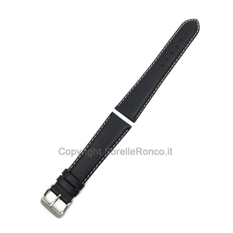 CINTURINO GLYCINE NERO PELLE LISCIA 24MM
