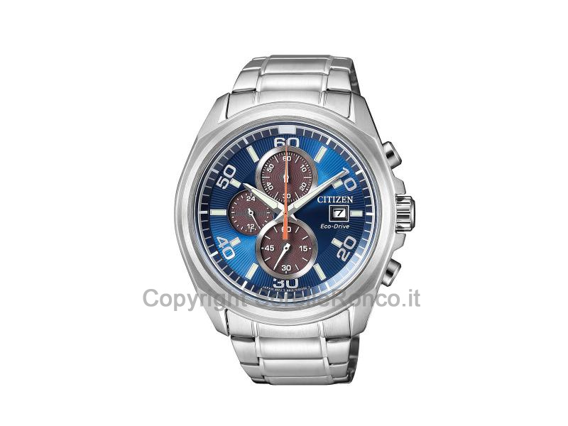 OROLOGIO CITIZEN CRONOGRAFO ACCIAIO-BLU