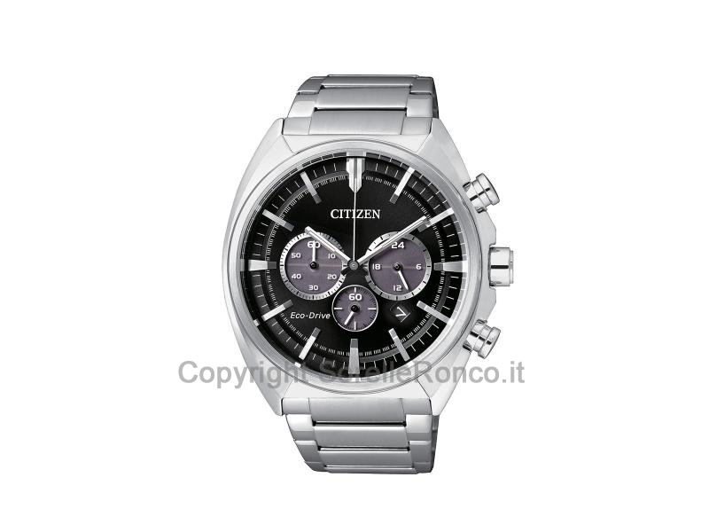 OROLOGIO CITIZEN CRONO ACCIAIO-NERO 43MM